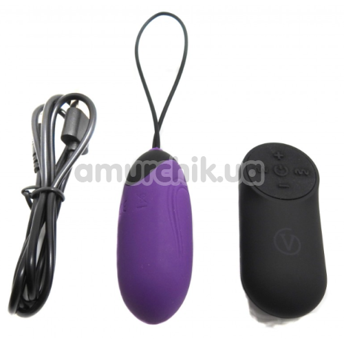 Виброяйцо Virgite Remote Controll Egg G3, фиолетовое