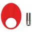 Виброкольцо Caliber Cock Ring, красное - Фото №3