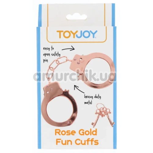 Наручники Toy Joy Fun Cuffs, бронзовые
