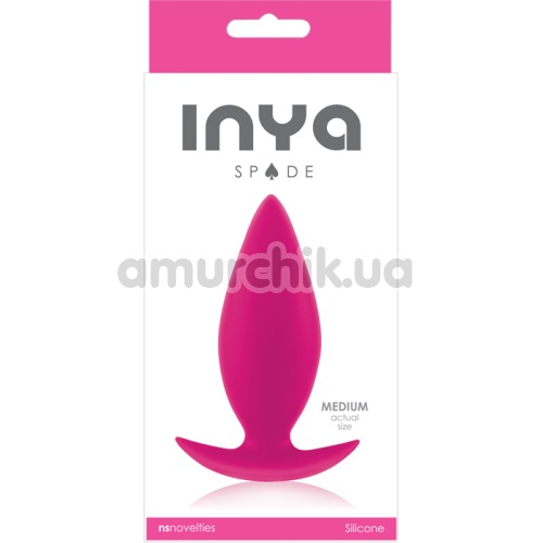 Анальная пробка Inya Spade Medium, розовая