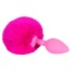 Анальная пробка с розовым хвостиком Colorful Joy Bunny Tail Plug - Фото №2