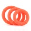 Набор эрекционных колец Posh Silicone Love Rings, 3 шт оранжевый - Фото №1