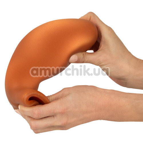 Анальна пробка Anos Giant Soft Butt Plug, помаранчева