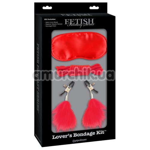 Бондажный набор Fetish Fantasy Lover's Bondage Kit, красный