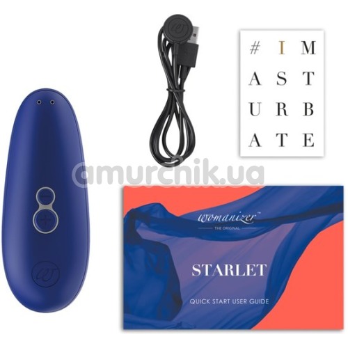 Симулятор орального секса для женщин Womanizer Starlet 2, синий