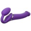 Безремневой страпон с вибрацией Strap-On-Me Vibrating Bendable Strap-On L, фиолетовый - Фото №2