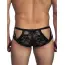 Трусы мужские Star Night Men's Thong MP052, черные - Фото №3