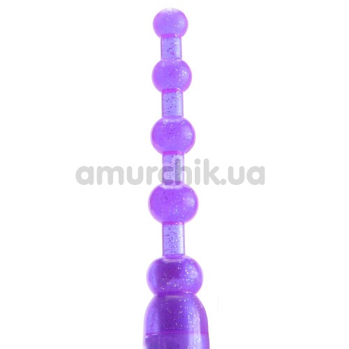 Анальная цепочка с вибрацией Pleasure Beads фиолетовая