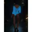 Боди Star Night Fishnet Glow Party Bodysuit, голубое - Фото №6