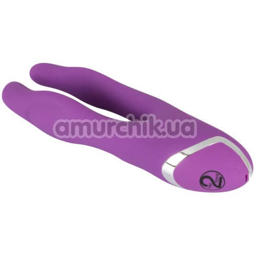 Подвійний вібратор Sweet Smile Double Vibrator, фіолетовий