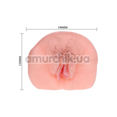 Реалистичная вагина+анус Realistic Vagina&Ass с вибрацией