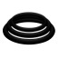 Набор из 3 эрекционных колец PotenzPlus, черный - Фото №2
