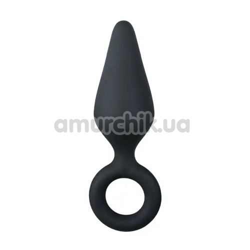 Анальная пробка Easy Toys Pointy Plug M, черная - Фото №1
