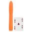Вибратор Neon Luv Touch Ribbed Slims оранжевый - Фото №5