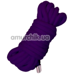 Веревка для бондажа с металлическими ноконечниками DS Fetish 5 M, фиолетовая - Фото №1