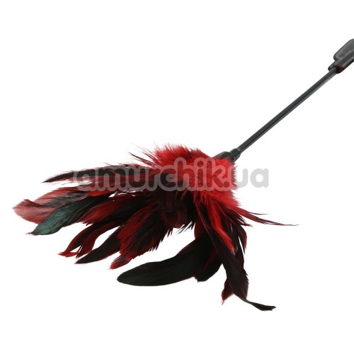 Стек Sex & Mischief Feather Slapper с красным пёрышком, чёрный