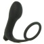 Виброкольцо со стимулятором простаты Anal Fantasy Collection Ass-Gasm Cockring Vibrating Plug, черное - Фото №5