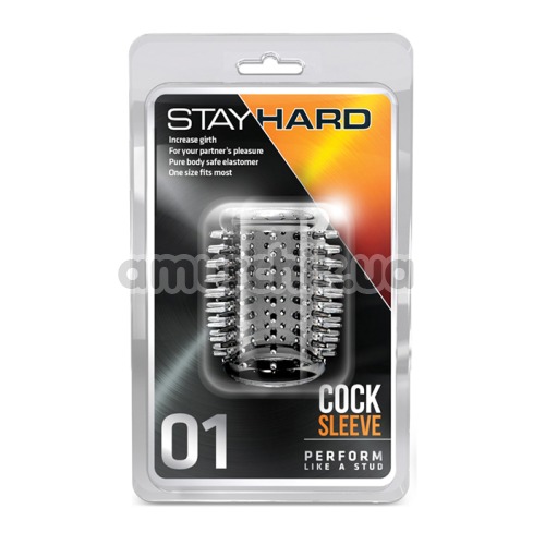 Насадка на пенис Stay Hard Cock Sleeve 01, прозрачная