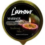Масажна свічка L'amour Massage Candle Passion Fruit & Guava - маракуйя і гуава, 70 мл - Фото №1