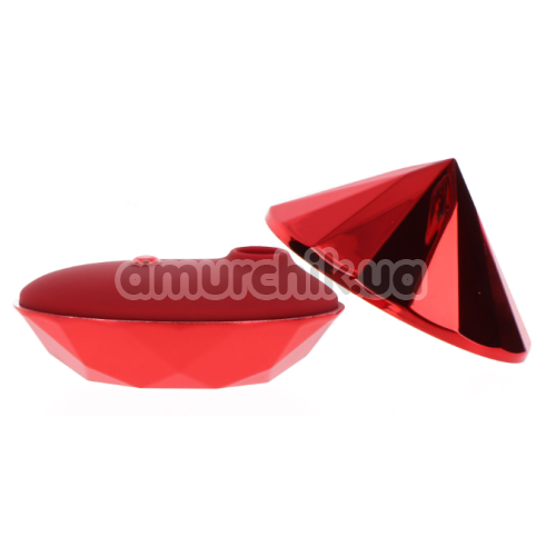 Симулятор орального секса для женщин с вибрацией Toy Joy Ruby Red Diamond, красный