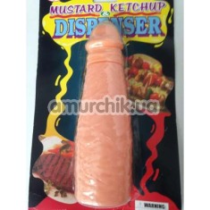 Дозатор для гірчиці та кетчупу в вигляді пеніса Mustard & Ketchup Dispenser - Фото №1
