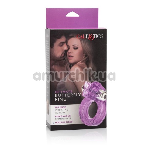 Виброкольцо Intimate Butterfly Ring, фиолетовое