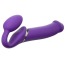 Безремневой страпон с вибрацией Strap-On-Me Vibrating Bendable Strap-On XL, фиолетовый - Фото №2