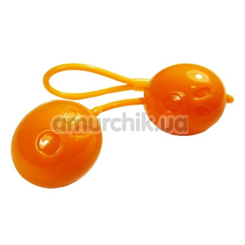 Вагинальные шарики Spooky Love оранжевые - Фото №1
