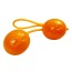 Вагинальные шарики Spooky Love оранжевые - Фото №1