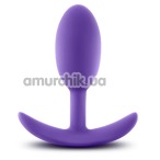 Анальная пробка Luxe Wearable Vibra Slim Plug Medium, фиолетовая - Фото №1