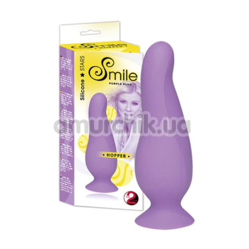 Анальная пробка Smile Hopper Analplug Large фиолетовая