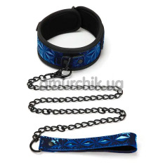 Ошейник с поводком Whipsmart Diamond Collection Collar & Leash Set, синий - Фото №1