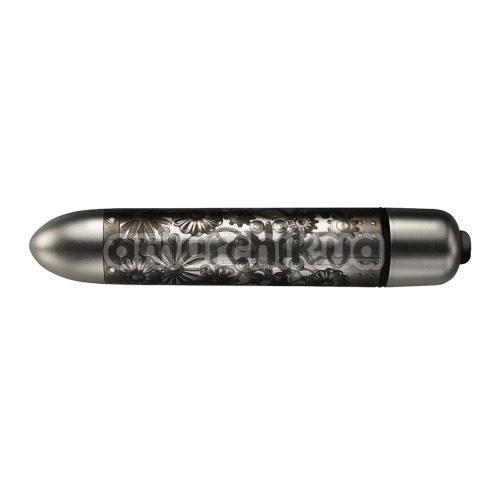 Клиторальный вибратор Rocks-Off Dr Roccos Pleasure Emporium RO-90mm, серебряный