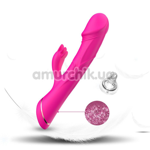 Вібратор Boss Series Rabbit Vibrator Rubberco, рожевий
