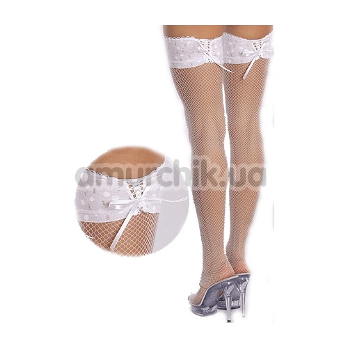 Чулки Stockings белые (модель5524)