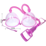 Вакуумная помпа для увеличения груди Breast Pump 014091-1, розовая - Фото №3