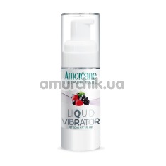 Лубрикант с эффектом вибрации Amoreane Med Liquid Vibrator Berries - лесные ягоды, 30 мл - Фото №1