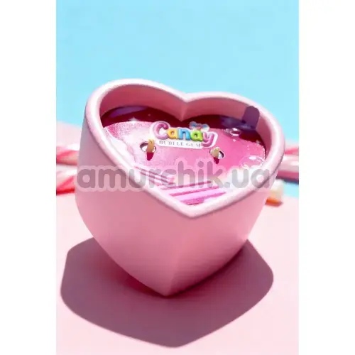 Свеча для массажа Candy Heart Bubble Gum - жвачка, 70 мл