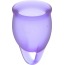 Набір з 2 менструальних чаш Satisfyer Feel Confident, фіолетовий - Фото №5