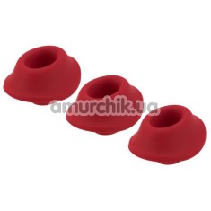 Набор насадок на симулятор орального секса для женщин Womanizer Premium, Classic (Size S), красный - Фото №1