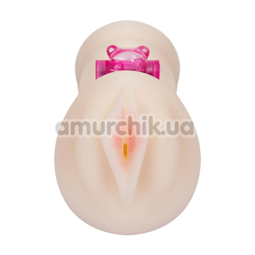 Штучна вагіна з вібрацією Pussy Vibrating 3D, тілесна