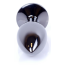 Анальная пробка со светло-розовым кристаллом Exclusivity Jewellery Dark Silver Plug, серебряная - Фото №4