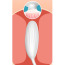Симулятор орального секса для женщин с виброяйцом Boss Series Leiothrix, белый - Фото №14