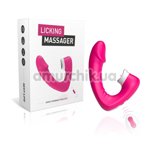 Вібратор Boss Series Sexy Life Licking Massager, рожевий