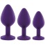 Набір з 3 анальних пробок Rianne S Booty Plug Set (3х), фіолетовий - Фото №0