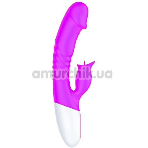 Вибратор с подогревом FoxShow Silicone Heating Vibrator, фиолетовый