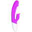 Вибратор с подогревом FoxShow Silicone Heating Vibrator, фиолетовый - Фото №2