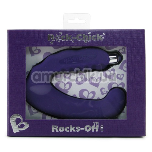 Вибратор клиторальный и точки G Rock-Chick, фиолетовый
