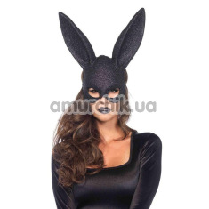 Маска кролика Leg Avenue Glitter Masquerade Bunny Rabbit Mask, черная - Фото №1
