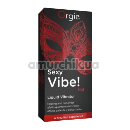 Возбуждающий гель с эффектом вибрации Orgie Sexy Vibe Liquid Vibrator, 15 мл
